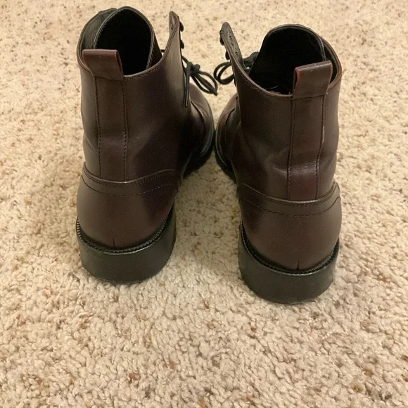 YSL Saint Laurent lace up ankle boot size 39.5 - Picture 5 of 7